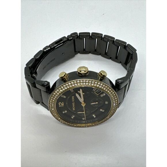 Michael Kors Parker MK6107 Womens Black Stainless Steel Analog Dail Watch JNA440 main image 3